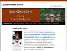 Tablet Screenshot of coppergardenstudio.com